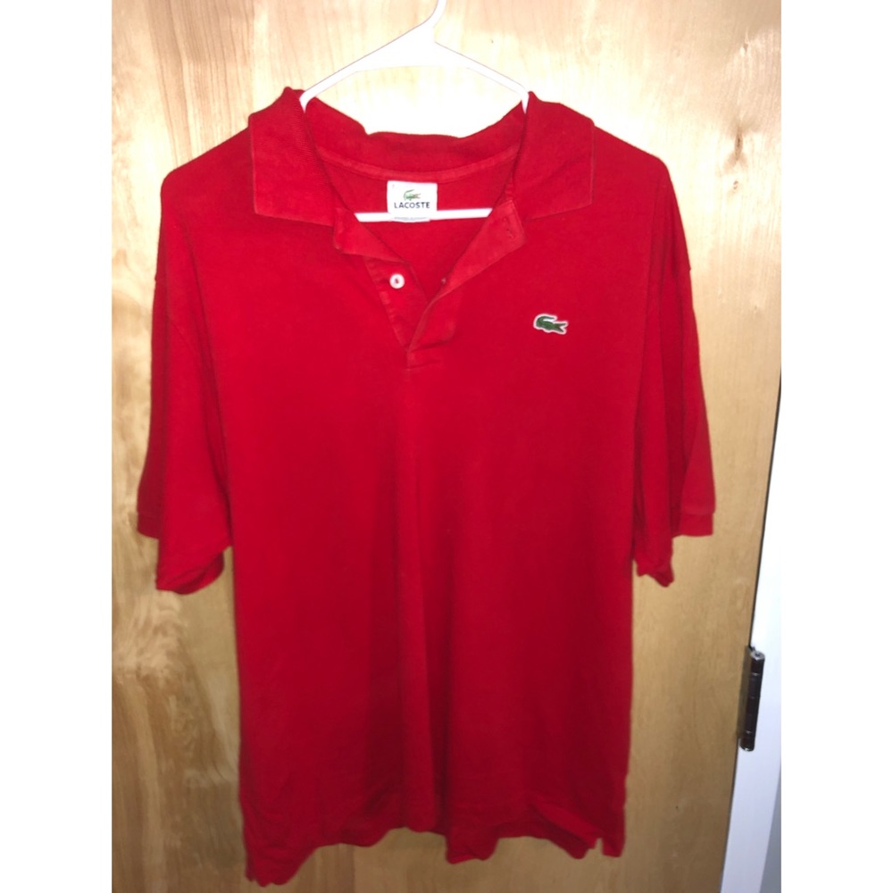 Red Lacoste Polo